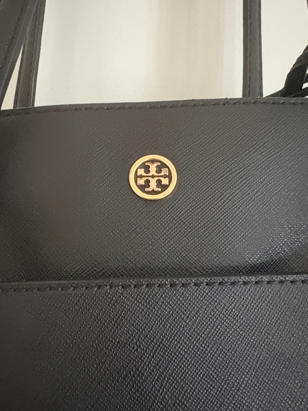 Tory Burch Black Leather Tote - Picture 2 of 9